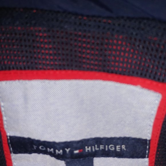 Men's Tommy Hilfiger - Red & Blue Large - Wind Breaker / Jacket - Picture 3 of 5